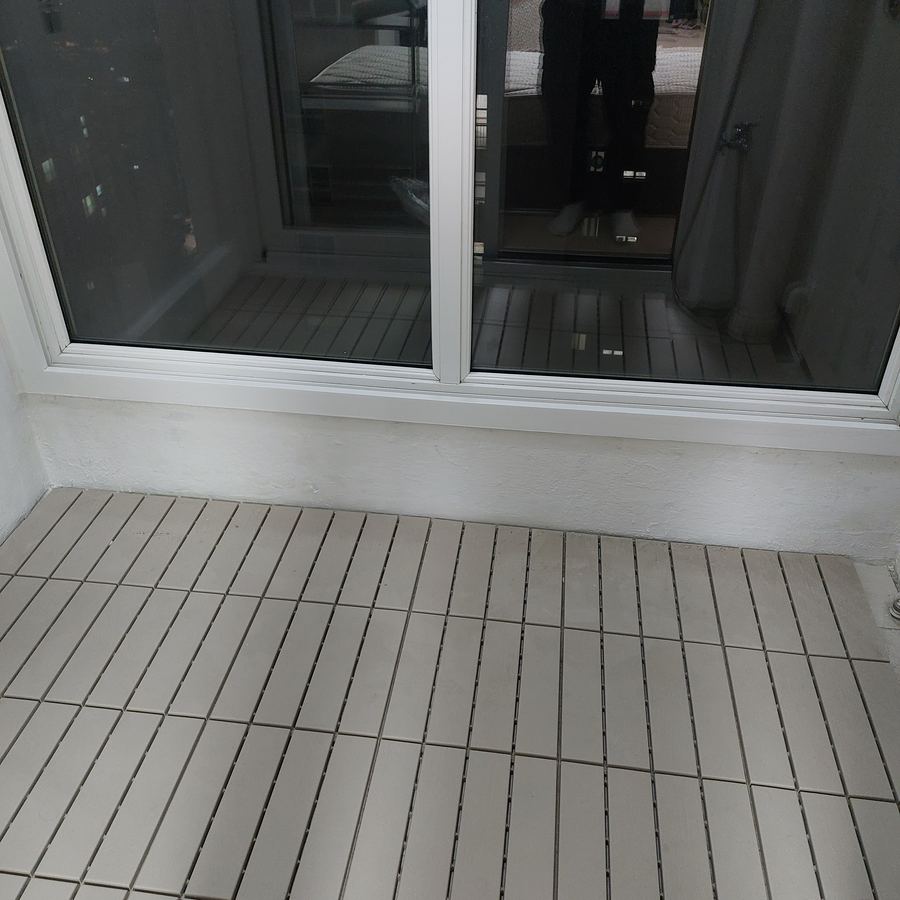 After mold removal: Anyang apartment: veranda and laundry room condensation mold, insulated and finished
