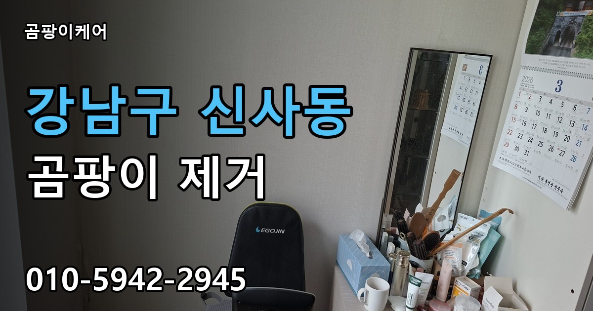 강남구 신사동 곰팡이 제거 - 곰팡이케어 실제 시공 현장