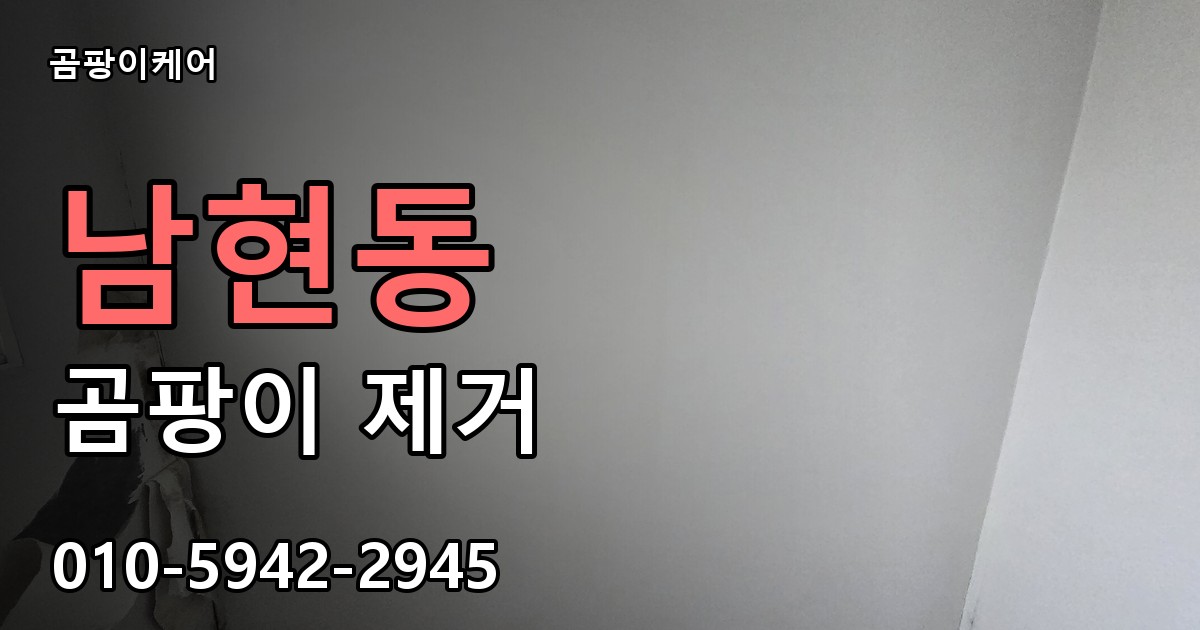 남현동 곰팡이 제거 - 곰팡이케어 실제 시공 현장