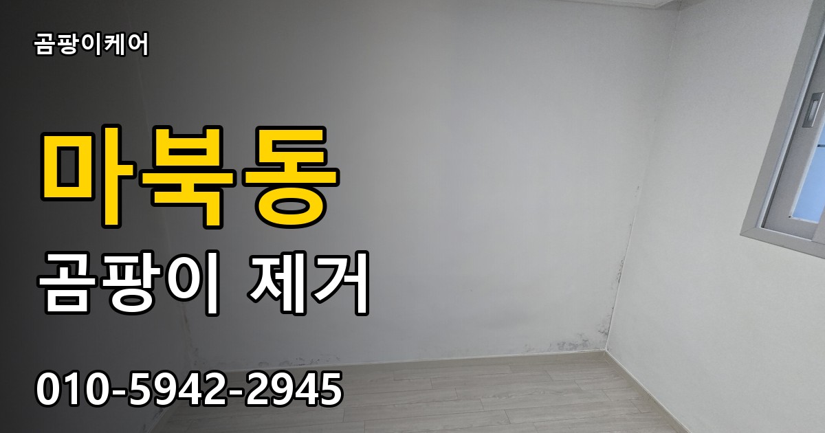 마북동 곰팡이 제거 - 곰팡이케어 실제 시공 현장