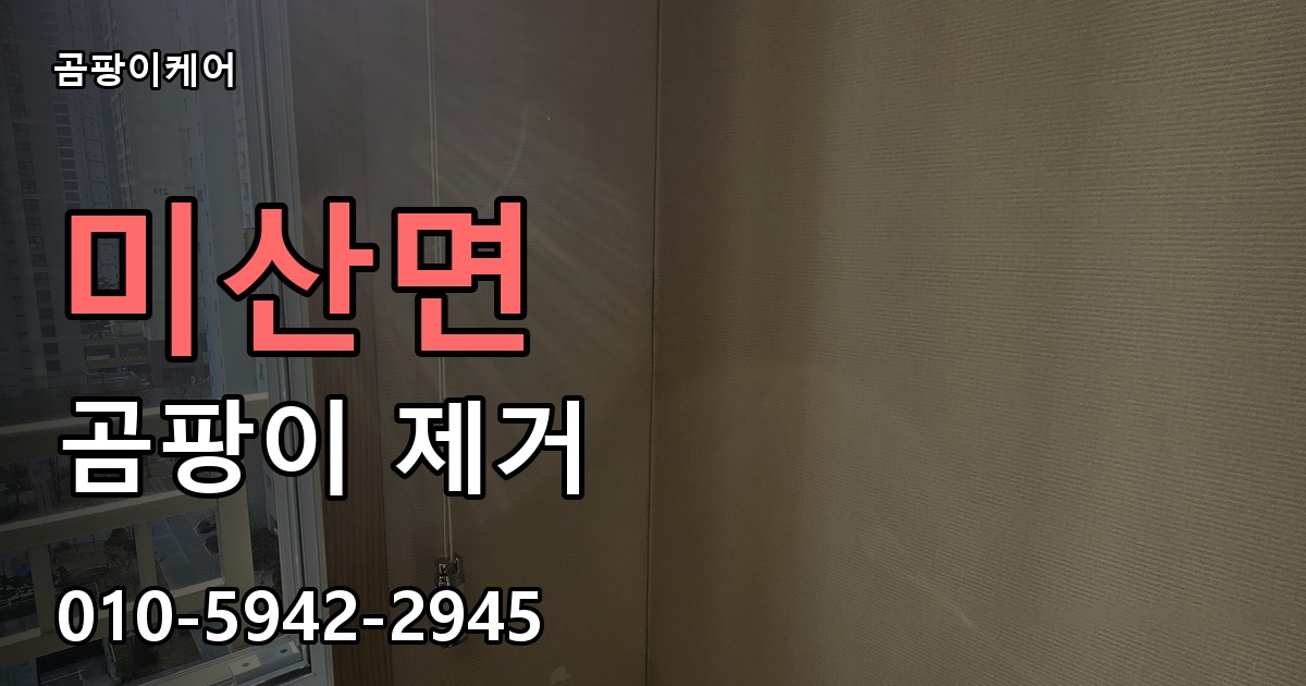 미산면 곰팡이 제거 - 곰팡이케어 실제 시공 현장