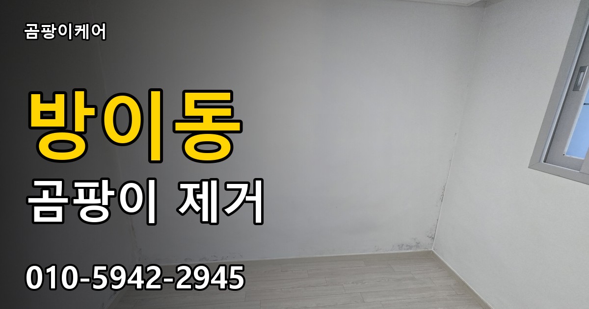 방이동 곰팡이 제거 - 곰팡이케어 실제 시공 현장