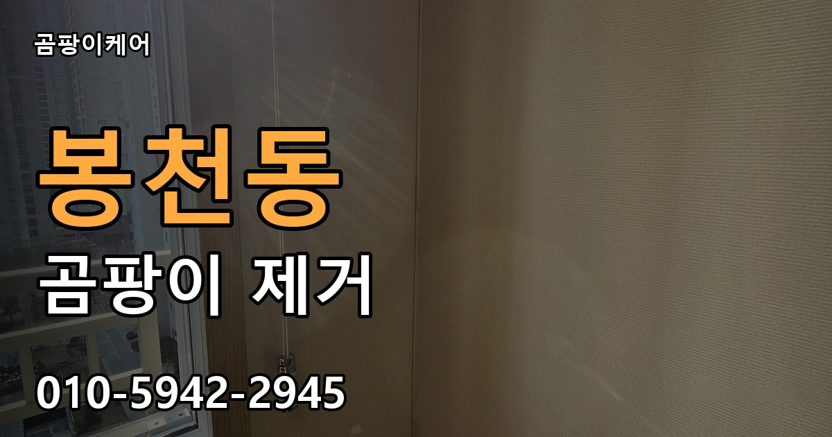 봉천동 곰팡이 제거 - 곰팡이케어 실제 시공 현장