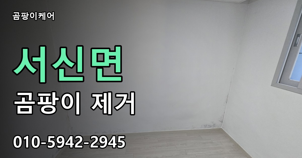서신면 곰팡이 제거 - 곰팡이케어 실제 시공 현장
