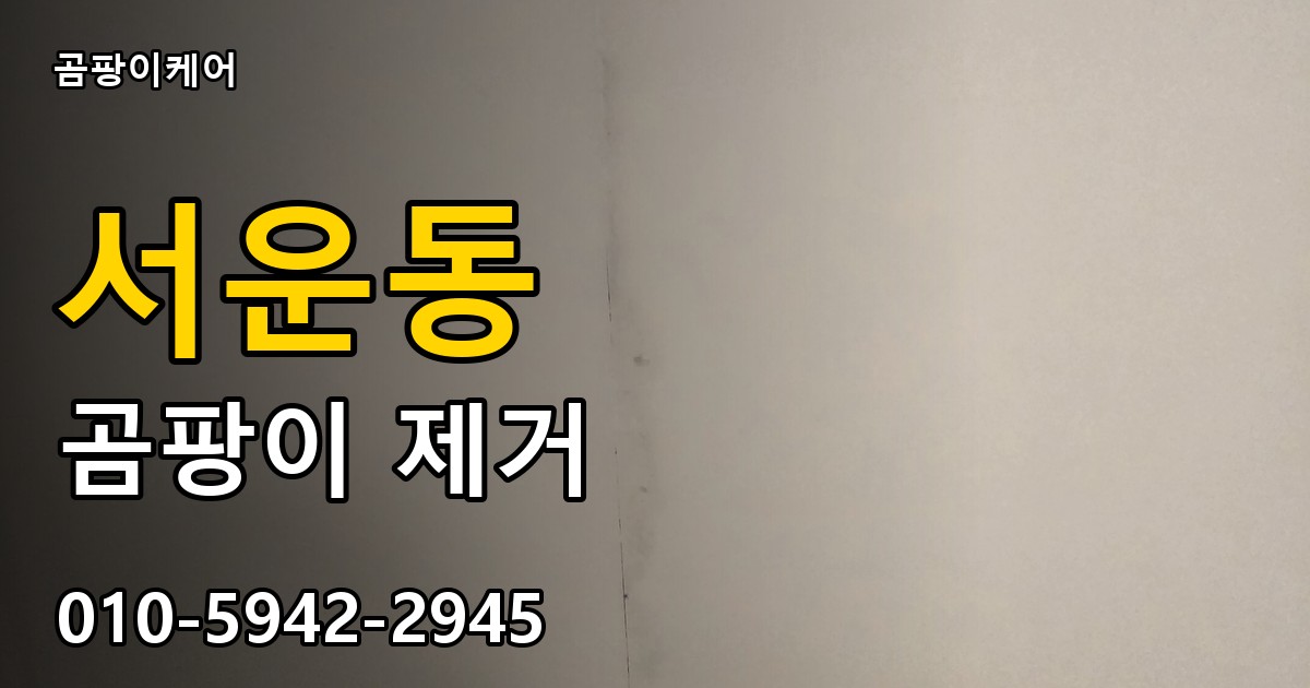 서운동 곰팡이 제거 - 곰팡이케어 실제 시공 현장