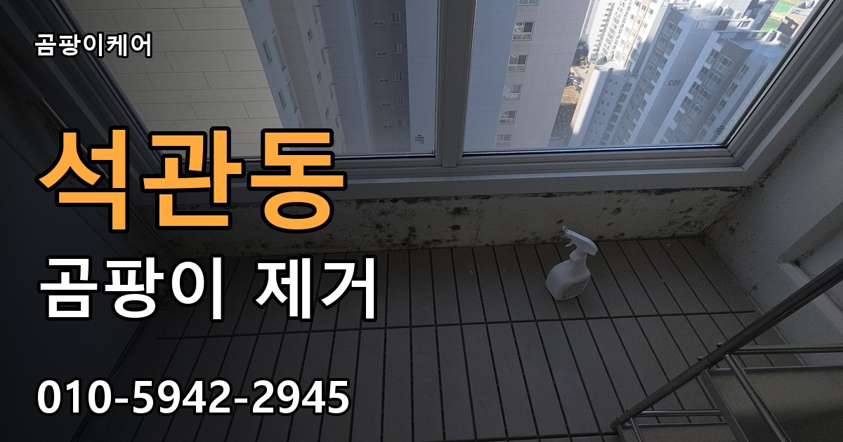 석관동 곰팡이 제거 - 곰팡이케어 실제 시공 현장