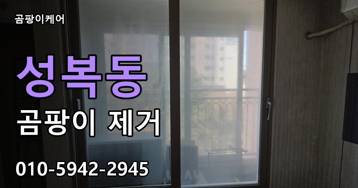 성복동 곰팡이 제거 - 곰팡이케어 실제 시공 현장