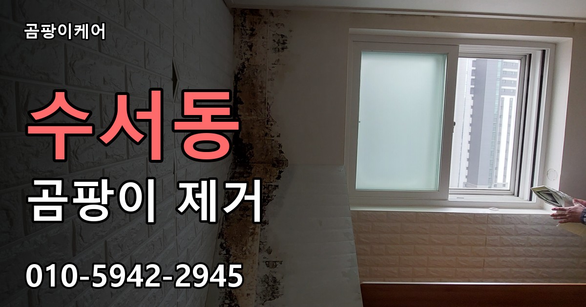 수서동 곰팡이 제거 - 곰팡이케어 실제 시공 현장