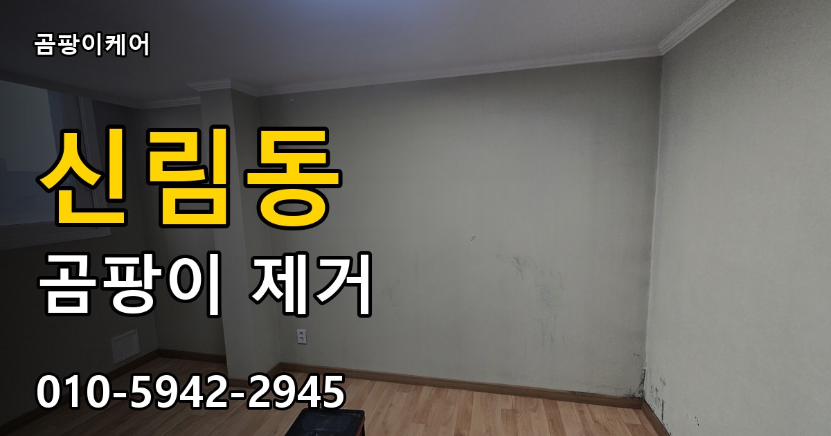 신림동 곰팡이 제거 - 곰팡이케어 실제 시공 현장