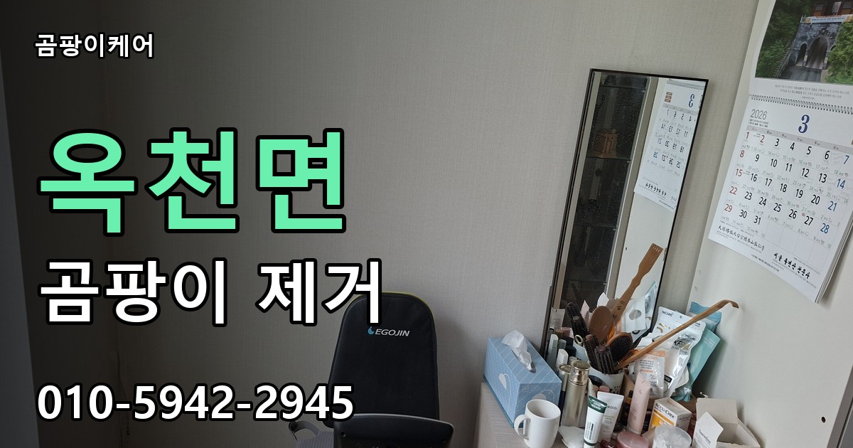 옥천면 곰팡이 제거 - 곰팡이케어 실제 시공 현장