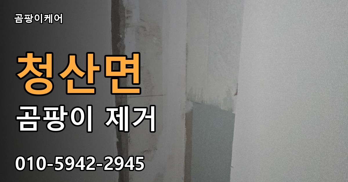 청산면 곰팡이 제거 - 곰팡이케어 실제 시공 현장